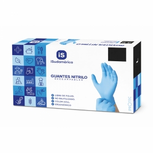 GUANTE DE NITRILO AZUL